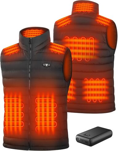 Heated Vest for Men, Mens Vest with 16000mAh Battery Pack Included for Camping/Ski/Working in Saudi Arabia