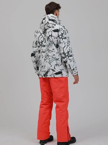 Mens Ski Jacket and Pant Set Waterproof Ski Outfits for Men Snowboarding Jacket Winter Warm Mens Snow Suit in Kuwait