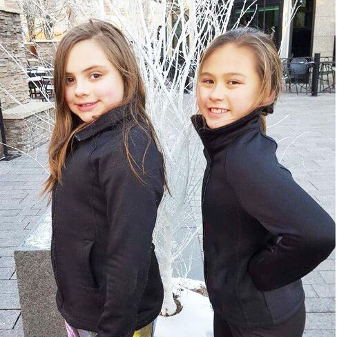 Victoria's Challenge Ice Skating Jacket for Girls Warm Fleece Semi Fitted Jackets Women Black Skate Jacket in Saudi Arabia