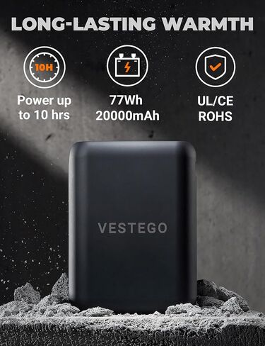 Heated Jackets for Women, Heated Jacket with 12V 20000mAh Battery Pack, 6 Heating Zones, Black in Saudi Arabia