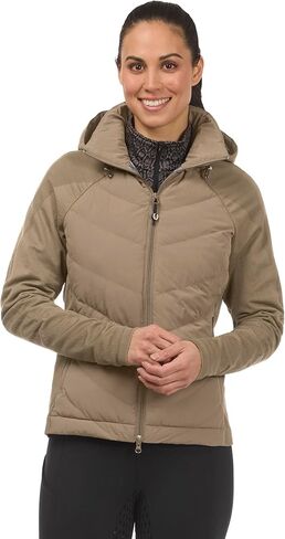 Kerrits Women's EquiTech Quilted Equestrian Jacket – Warm, Flexible, Hooded Horse Riding Jacket with Thermoreflective Liner in Saudi Arabia