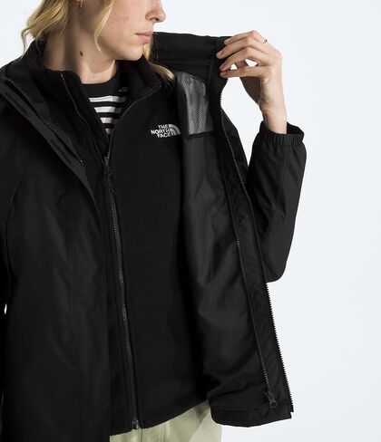 سترة أنتورا تريكليمايت النسائية من THE NORTH FACE | غلاف مقاوم للماء، طبقة صوف داخلية دافئة، غطاء رأس قابل للتعديل مع رباط سحب in Saudi Arabia