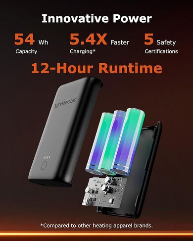 Venustas Women's Fleece Heated Vest with Battery, Up to 20 Hours Runtime, Insulated Electric Coat in Kuwait