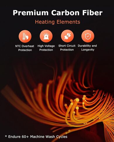 Venustas Women's Fleece Heated Vest with Battery, Up to 20 Hours Runtime, Insulated Electric Coat in Kuwait