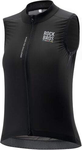 ROCKBROS Cycling Vest Lightweight Vest for Women Windproof Reflective Sleeveless Jerseys Breathable for Hiking Runing Fishing in Saudi Arabia