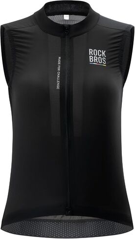 ROCKBROS Cycling Vest Lightweight Vest for Women Windproof Reflective Sleeveless Jerseys Breathable for Hiking Runing Fishing in Saudi Arabia