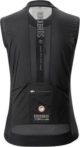ROCKBROS Cycling Vest Lightweight Vest for Women Windproof Reflective Sleeveless Jerseys Breathable for Hiking Runing Fishing in Saudi Arabia