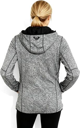 Roxy womens Knit Jersey Bonded Fleece Jacket – Full Zip, Soft Interior, Adjustable Hem in Saudi Arabia