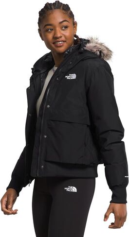 THE NORTH FACE Women's Arctic Bomber | Down Insulated, Waterproof Shell, Adjustable Hood With Faux-fur, Dual-entry Pockets in Saudi Arabia