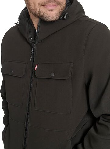 Levi's mens Ripstop Softshell Jacket With Hood in Saudi Arabia