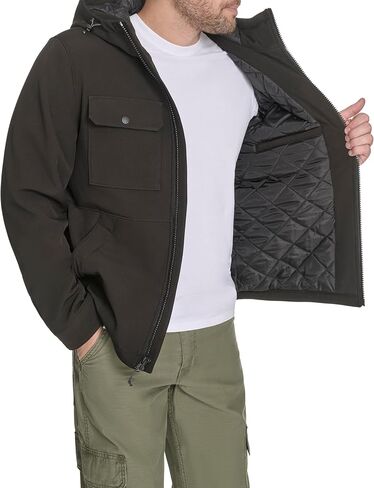 Levi's mens Ripstop Softshell Jacket With Hood in Saudi Arabia