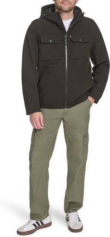 Levi's mens Ripstop Softshell Jacket With Hood in Saudi Arabia