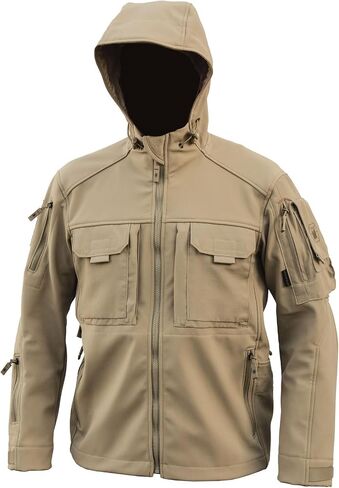 سترة TACS Softshell للرجال من Kitanica - سترة تكتيكية متينة مقاومة للماء والرياح معزولة مع 12 جيبًا وملاءمة قابلة للتعديل in Saudi Arabia