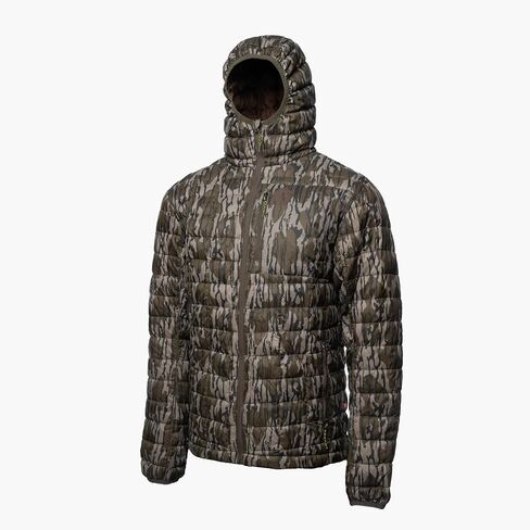 سترة Gator Waders الرجالية الركامية - منتفخ صيد خفيف الوزن معزول ومقاوم للرياح مع غطاء للرأس - مُصنف للطقس البارد من 0 إلى 45 درجة فهرنهايت in Kuwait