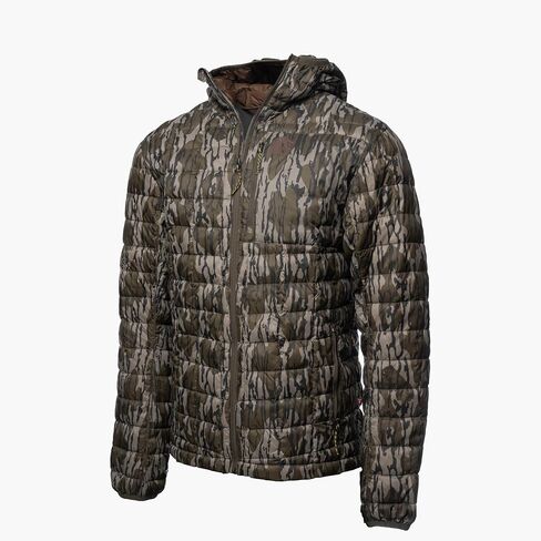 سترة Gator Waders الرجالية الركامية - منتفخ صيد خفيف الوزن معزول ومقاوم للرياح مع غطاء للرأس - مُصنف للطقس البارد من 0 إلى 45 درجة فهرنهايت in Kuwait