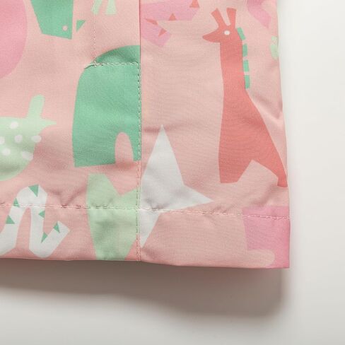 Kids' 2-in-1 Waterproof Raincoat with Detachable Fleece Lining | Warm Winter Jacket for Girls, Windproof Hooded in Kuwait