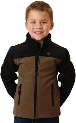 للأولاد BR BLACK COMBO SOFT SHELL TECH JACKET in Saudi Arabia
