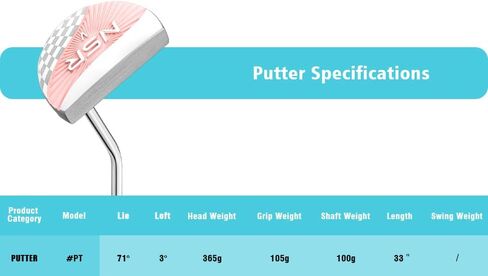 PGM 18 Piece Women's Golf Clubs Full Set for Right Handed, Complete Golf Set for Beginner to Intermediate Golfers with Driver, Woods, Hybrid, Irons, P/S Wedges, Putter, Headcovers and Stand Bag in Saudi Arabia