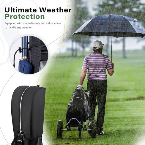 Golf Cart Bag with 14-Way Divider Top, Ample Storage Space, Men's Golf Bag with Handles and Umbrella Holder in Saudi Arabia