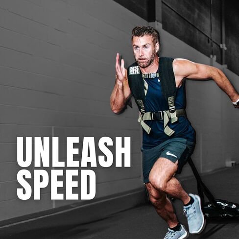 Pull Harness with Drag Strap Kit - Heavy Duty Training Harness, 1000LBS Capacity, One Size Fits Most, Padded Shoulders for Pulling Exercises, Sports Performance Speed, Strength Military Training in Saudi Arabia