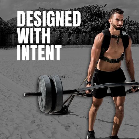 Pull Harness with Drag Strap Kit - Heavy Duty Training Harness, 1000LBS Capacity, One Size Fits Most, Padded Shoulders for Pulling Exercises, Sports Performance Speed, Strength Military Training in Saudi Arabia