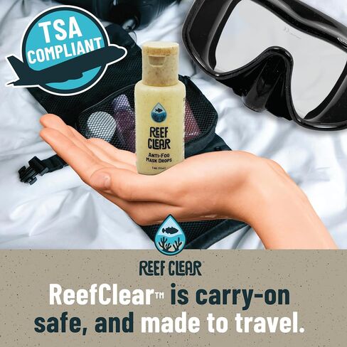 Powerful Anti-Fog Mask Drops Supporting 3X Plastic Clean-Up with Each Bottle. Tear-Free, Plant-Sourced, Reef-Safe, in a Bio-Plastic Bottle for Masks, Goggles, Snorkeling, Scuba Diving, and More. in Saudi Arabia