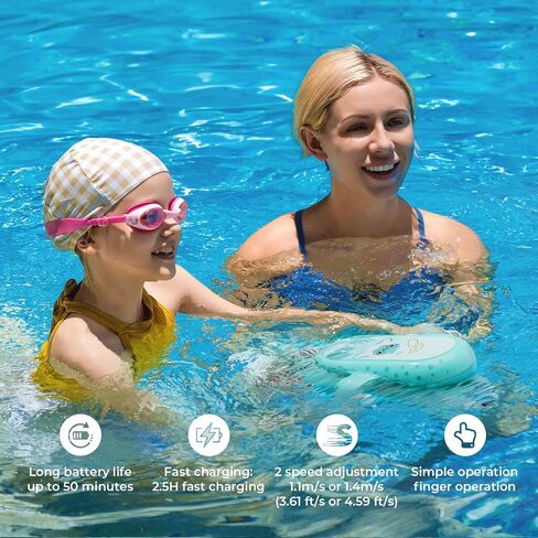 Underwater Scooter for Family Fun Time, Long Battery Life Sea Scooter for Swimming & Snorkeling, 2 Speed Modes Pool Scooter for Playing in The Pool & Water Park in Saudi Arabia