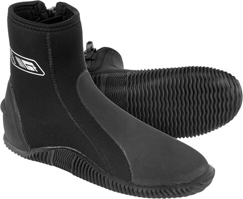GoldFin Water Boots for Adult Anti-Slip Rubber Sole Bootie for Water Sports Diving Scuba Snorkeling Surfing Kayaking, 3MM/5MM Side Zip in Saudi Arabia