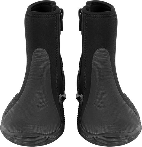 GoldFin Water Boots for Adult Anti-Slip Rubber Sole Bootie for Water Sports Diving Scuba Snorkeling Surfing Kayaking, 3MM/5MM Side Zip in Saudi Arabia