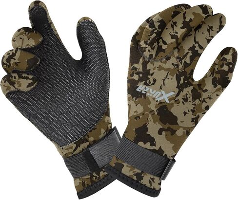 XUKER Neoprene Water Gloves, Winter Fleece-Lined Five Finger Warm Wetsuit Winter Gloves for Scuba Diving Snorkeling Surfing in Saudi Arabia