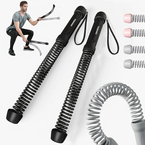 Ropeless Battle Ropes for Home Gym-Cordless Training Rope Fitness Equipment for Men & Women,Weighted Workout Ropes for HIIT,Versatile Exercise Equipment for Home and Travel Exercise(Black) in Kuwait
