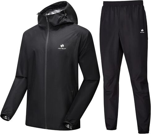 HOTSUIT Sauna Suit for Men Weight Loss Sweat Suit Boxing Exercise Sweat Sauna Jacket Pants in Saudi Arabia