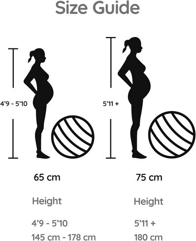 كرة الولادة من بيبي جو - كرة يوجا للعمل والتمرين أثناء الحمل ومجموعة كتب تستهدف الفصل الدراسي، وطب الأمومة، وخطة الولادة والتعافي متضمنة مضادة للانفجار وصديقة للبيئة in Kuwait