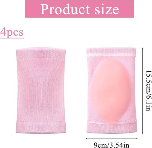 2 Pairs Elbow Moisturizing Sleeve for Women, Soft Gel Cover Elbow Protector Sleeves Elastic Gel Pads for Moisturizing Dry Cracked Skin Care in Saudi Arabia