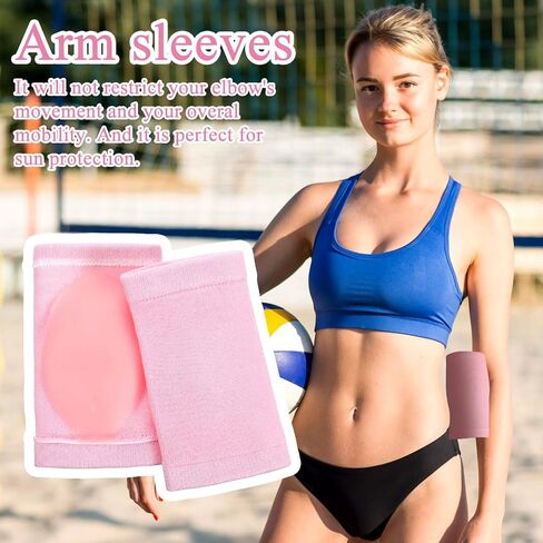 2 Pairs Elbow Moisturizing Sleeve for Women, Soft Gel Cover Elbow Protector Sleeves Elastic Gel Pads for Moisturizing Dry Cracked Skin Care in Saudi Arabia