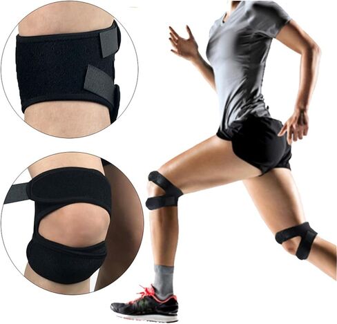 Adjustable Knee Support Strap with Silicone Pad - Patellar Tendon Support Band in Saudi Arabia