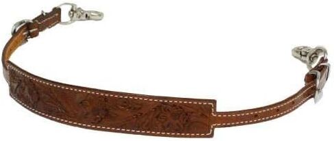 Showman Floral Tooled Medium Oil Leather Wither Strap in Saudi Arabia