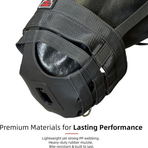 كمامة رعي الخيول BARN & Stable لسهولة التنفس، كمامة مريحة لرعي الخيول مع أشرطة قابلة للتعديل، وأبازيم، مناسبة للوقاية من التهاب الصفيحة in Kuwait