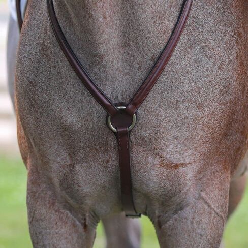 Schneiders Pinnacle Fancy Stitch Breastplate | Size Full Size | Color Chestnut | Enhances Saddle Stability | Handcrafted from Full Grain European Leather | Fancy Stitched | Fully Adjustable in Saudi Arabia