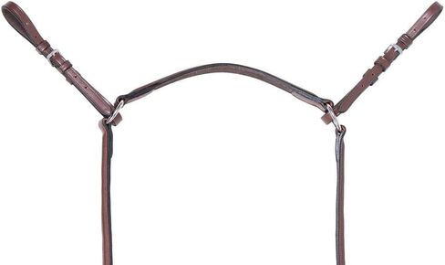 Schneiders Pinnacle Fancy Stitch Breastplate | Size Full Size | Color Chestnut | Enhances Saddle Stability | Handcrafted from Full Grain European Leather | Fancy Stitched | Fully Adjustable in Saudi Arabia