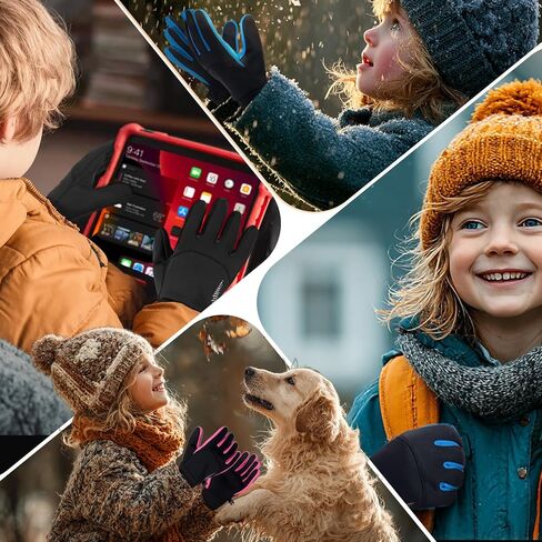 rivmount Kids Warm Winter Gloves Touchscreen Waterproof Cycling Running Skiing in Outdoor Cold Weather for Boy Girl in Saudi Arabia