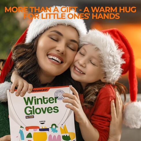 rivmount Kids Warm Winter Gloves Touchscreen Waterproof Cycling Running Skiing in Outdoor Cold Weather for Boy Girl in Saudi Arabia