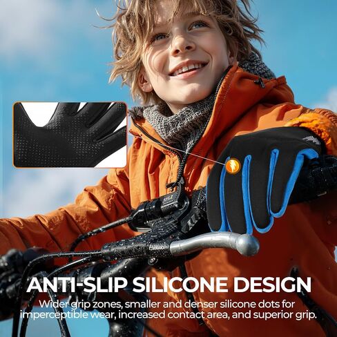 rivmount Kids Warm Winter Gloves Touchscreen Waterproof Cycling Running Skiing in Outdoor Cold Weather for Boy Girl in Saudi Arabia