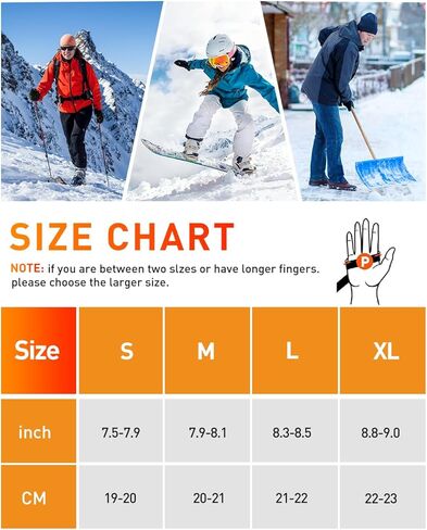 Heated Gloves for Men Women, Auxemu 7.4V Electric Rechargeable Heated Gloves with Touchscreen/Waterproof, for Winter Outdoor Work Motorcycle Skiing Hiking Camping Snowboarding in Saudi Arabia