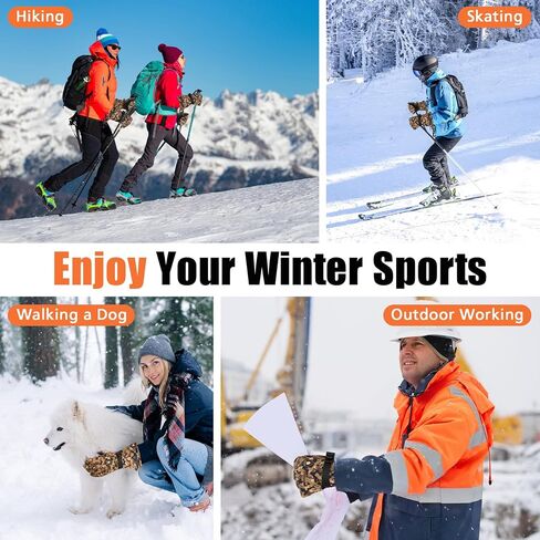 Heated Gloves for Men Women 7.4V 3200MAH Hunting Gloves Rechargeable Waterproof Electric Winter Thermal Glove in Saudi Arabia