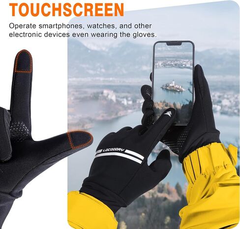 Winter Gloves for Men Women - Windproof,Anti-Slip,Warm,Soft,Touch Screen,Splash Proof Gloves for Driving,Running in Saudi Arabia