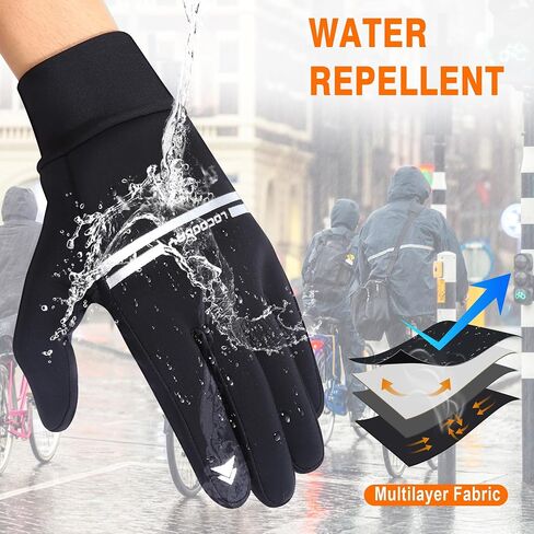 Winter Gloves for Men Women - Windproof,Anti-Slip,Warm,Soft,Touch Screen,Splash Proof Gloves for Driving,Running in Saudi Arabia