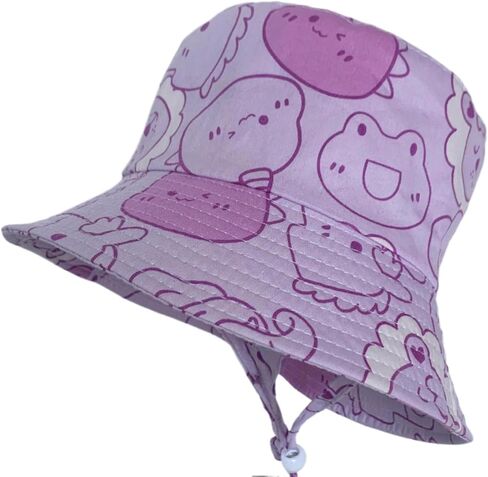 Sandhill Tools Kids Cotton Wide Brim Bucket Hat with Drawstring, Summer Outdoor Hat for Children, Ages 2-8 Years in Saudi Arabia