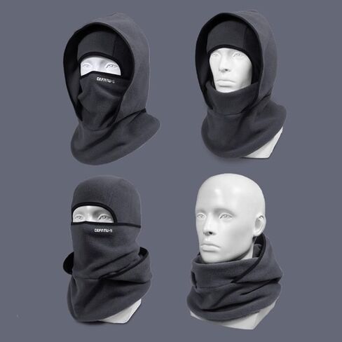 3-in-1 Unisex Outdoor Warm Hat Neckband Mask Thick Windproof Thermal Beanie for Skiing,Cycling Hiking,Helmet-Compatible in Saudi Arabia