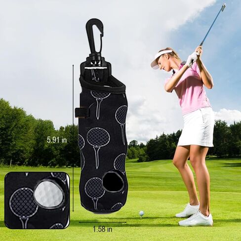 Golf Bag with Hook,Golf Bag Portable Organizer,Golf Accessories（Black） in Saudi Arabia
